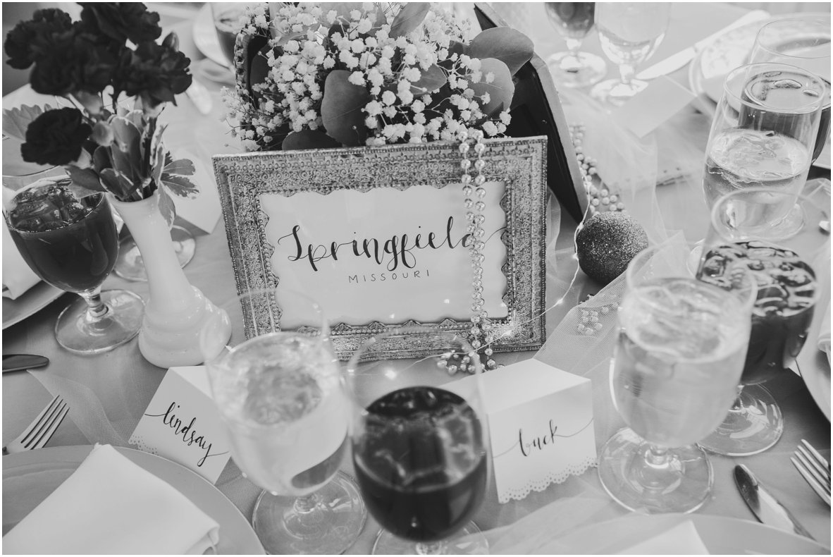 Rand-Bryan House Wedding Calligraphy Table Markers