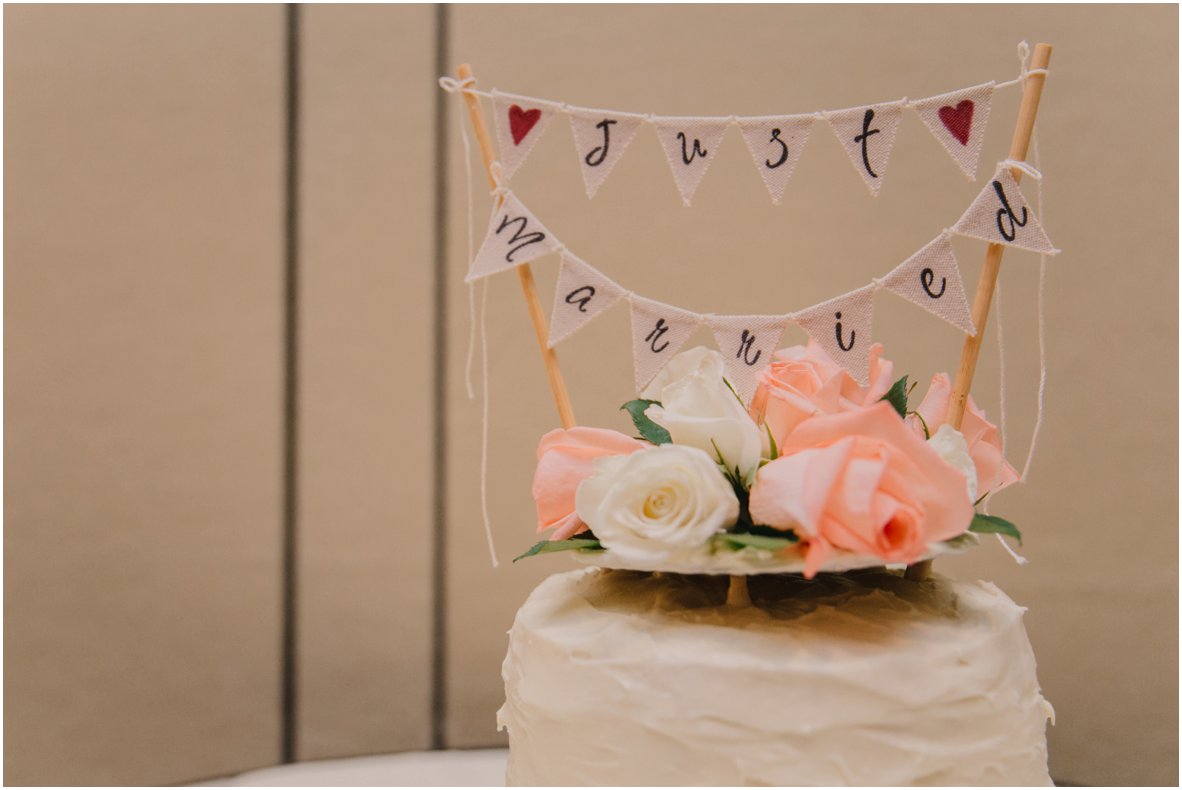 DIY wedding cake at Washington Duke Inn & Golf Club Wedding