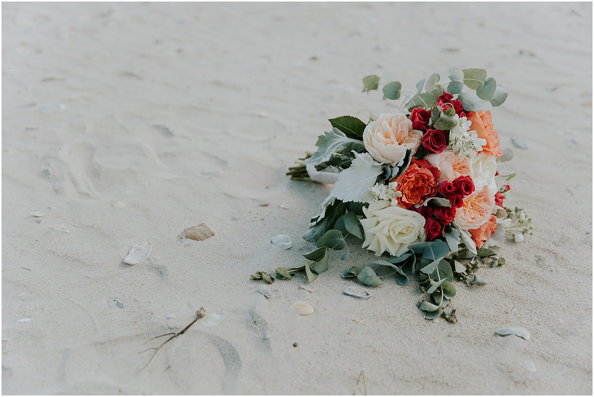 topsail beach bridal bouquet