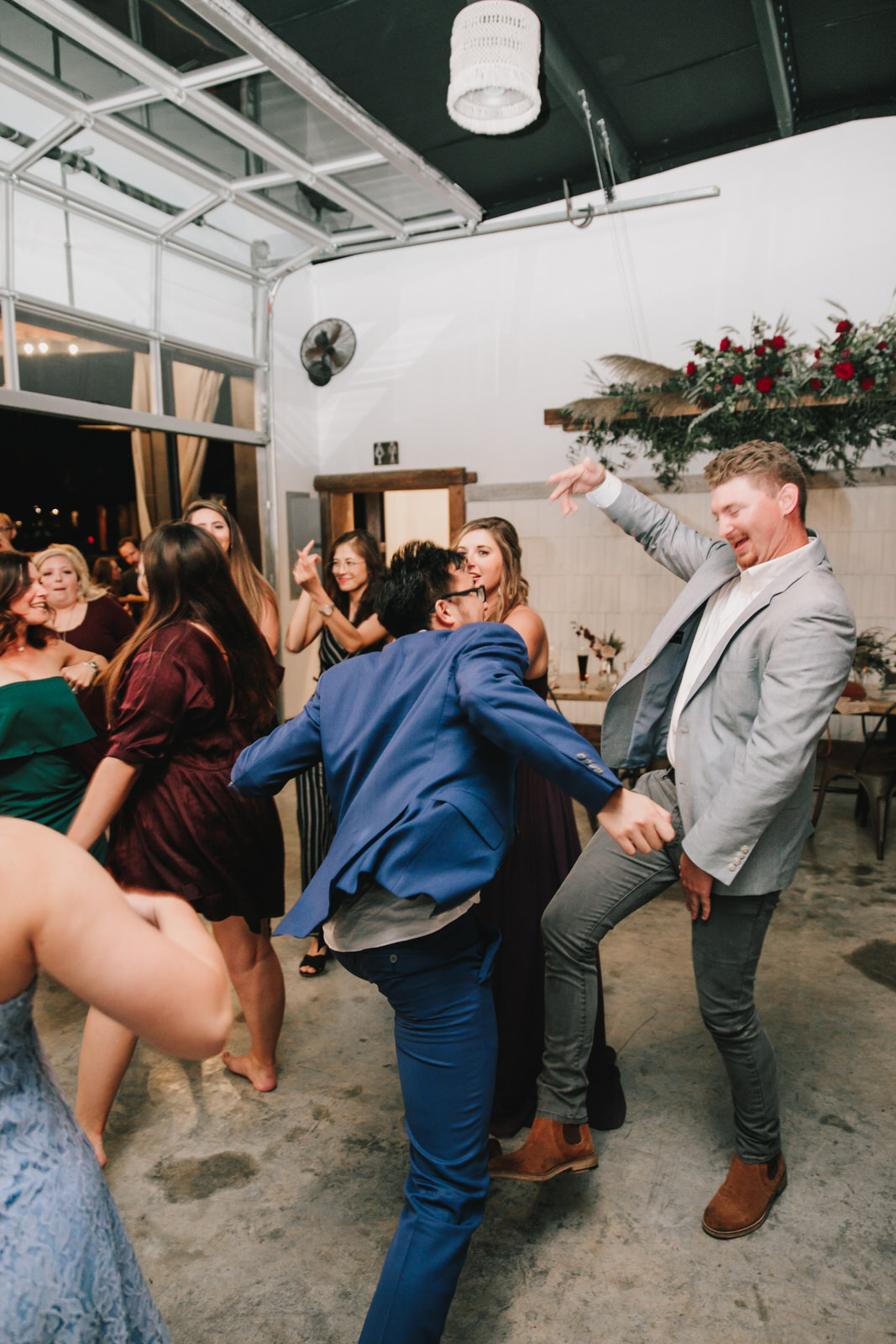 Dance party at wedding reception with All Around Raleigh DJ